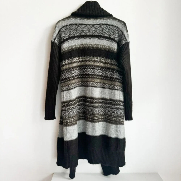 Benneton Sartoria Waterfall FrontMohair Blend Long Cardigan OS - Picture 4 of 7